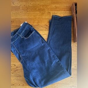 NWT Old Navy jeans high rise straight. 18.dark blue